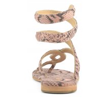 Negozio Online Wrap up suede sandal with python printing F08171824-0280 Saldi 2023